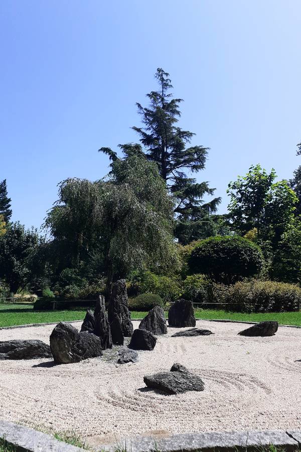Levé du jour sur le Jardin Zen