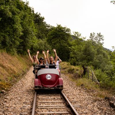 Vélorail au coeur des gorges du Doux