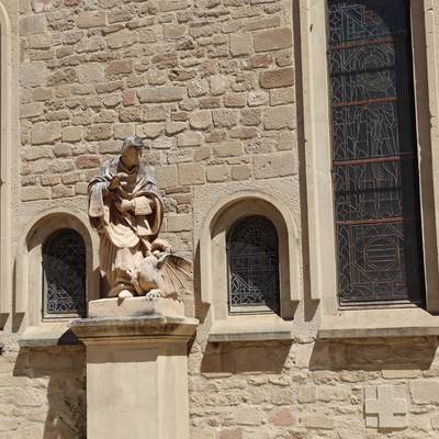 Statue de Saint Donat et le dragon